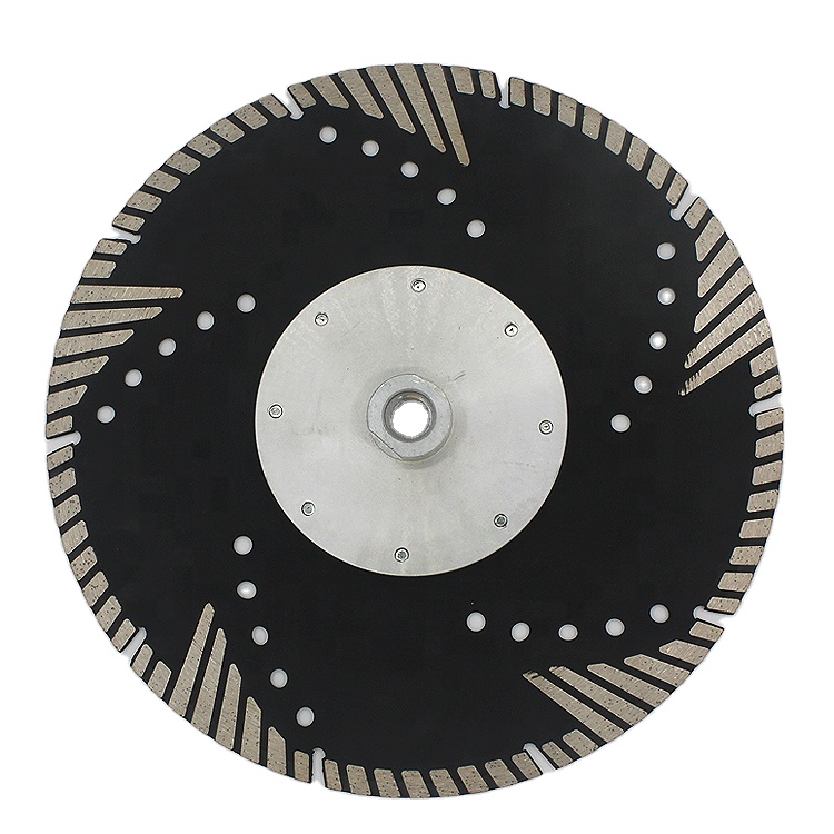 9 Inch 230 MM Triangular Wave Type Diamond Cutting Saw Blade For Concrete Granite Stone