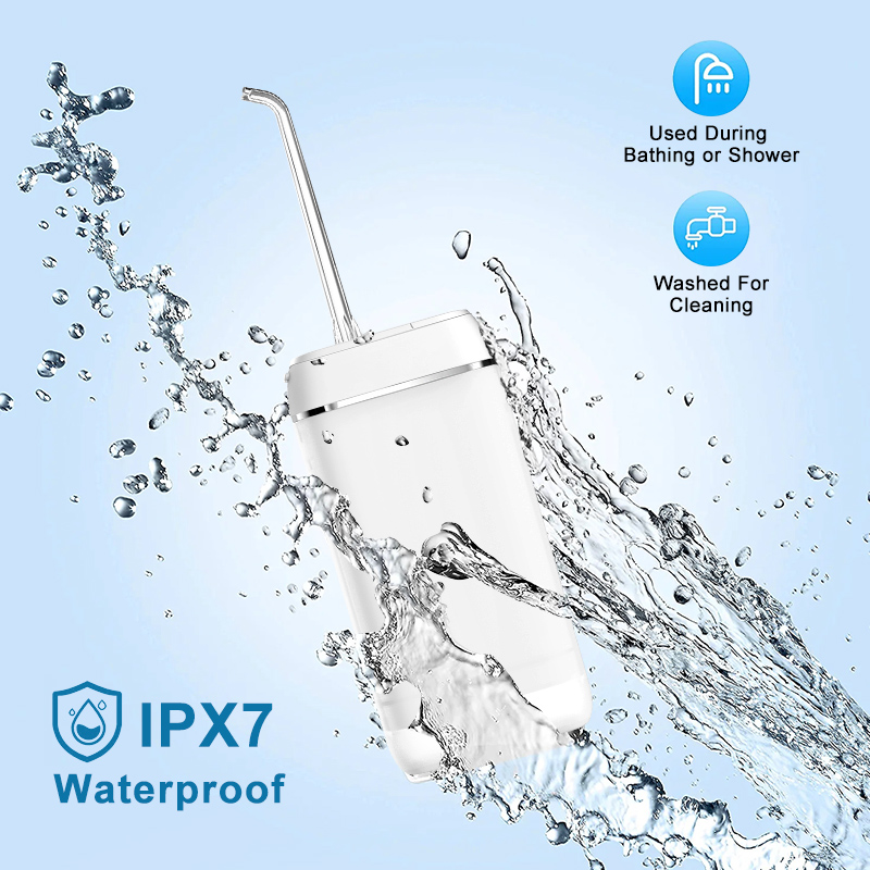 Portable Mini Travel Water Flosser Smart Cordless Teeth Cleaner Rechargeable Oral Irrigator Waterproof Dental Care With Jet Tip