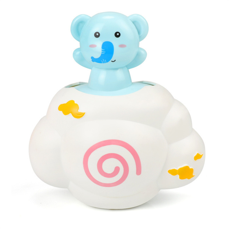 Bath Shower Elephant Sprinkler Bath Toy Cartoon Creative Cloud Raining Piggy Baby Plastic Children Bath Toys Animal Shape 96 Pcs