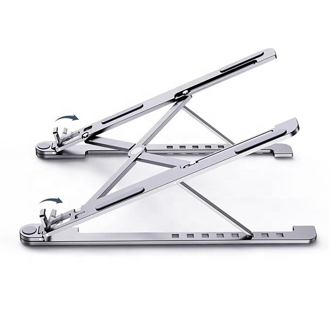 Potable Folding Aluminum Alloy Metal Notebook Ipad Laptop Stand