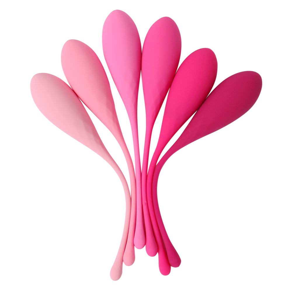 Set of 6 new product weighted Kegel exercise balls kegel balls smart love balls for women wireless Remote Control Vibrating Love