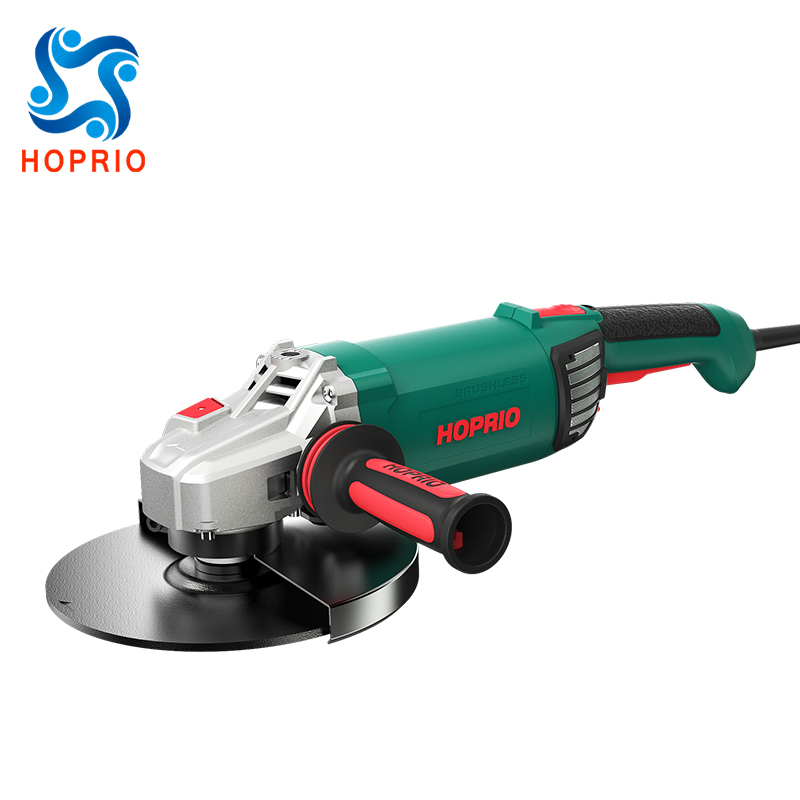HOPRIO 9 дюймов 2600 Вт бесщеточная угловая шлифовальная машина