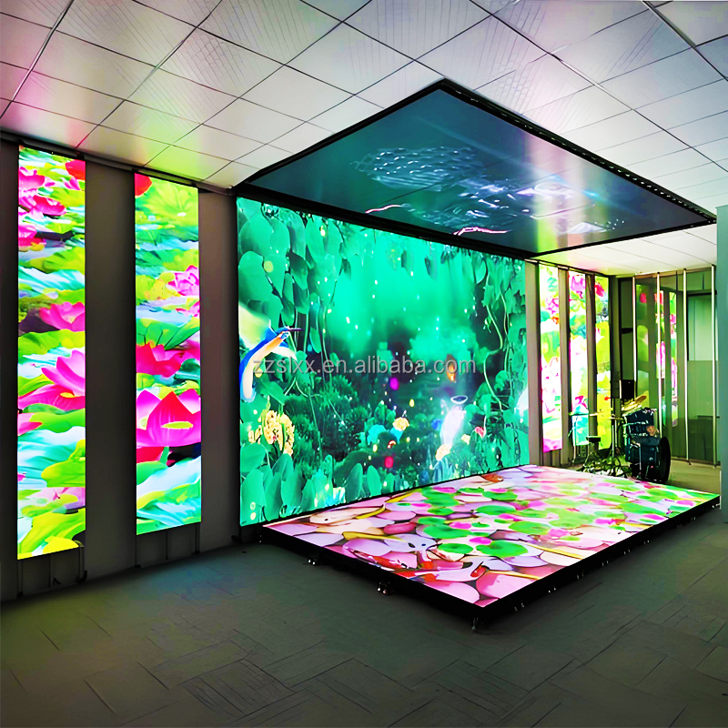 Shopping Mall Sensor Interaction Floor Standing Touch Stage LED Screen Dance Floor LED Display