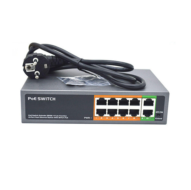 PREMIER PM1008G 8 + 2 Универсальный гигабитный poe коммутатор 150 Вт power IEEE802.3af/at сетевой ethernet коммутатор