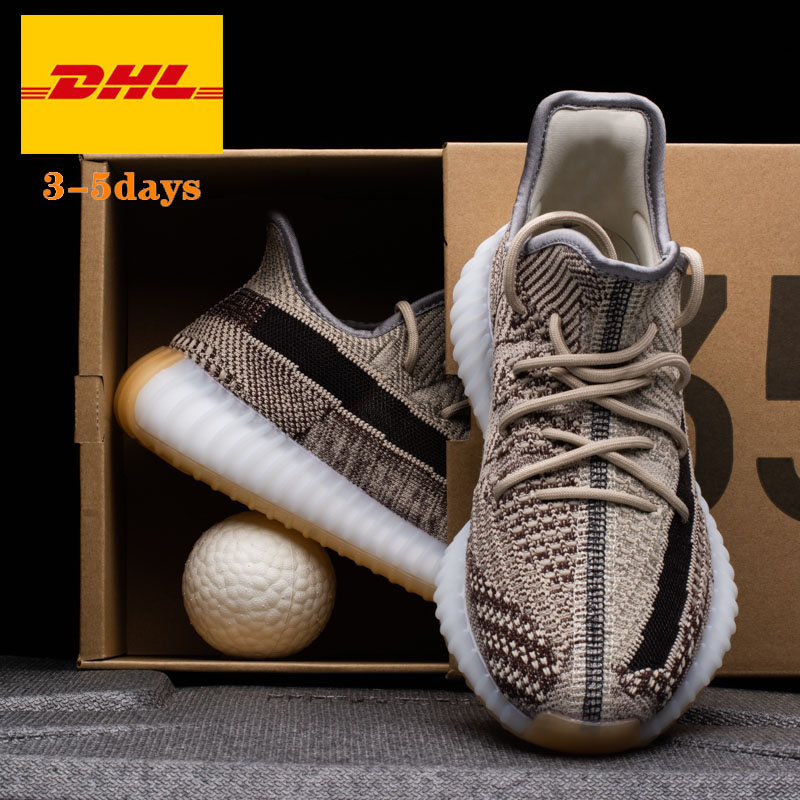 Оригинальные кроссовки Yeezy zebra Cinder, спортивная обувь 350 V2, кроссовки Yecheil, Подарочная обувь, оригинальные коробки с логотипом, Размер США 3,5-12,5