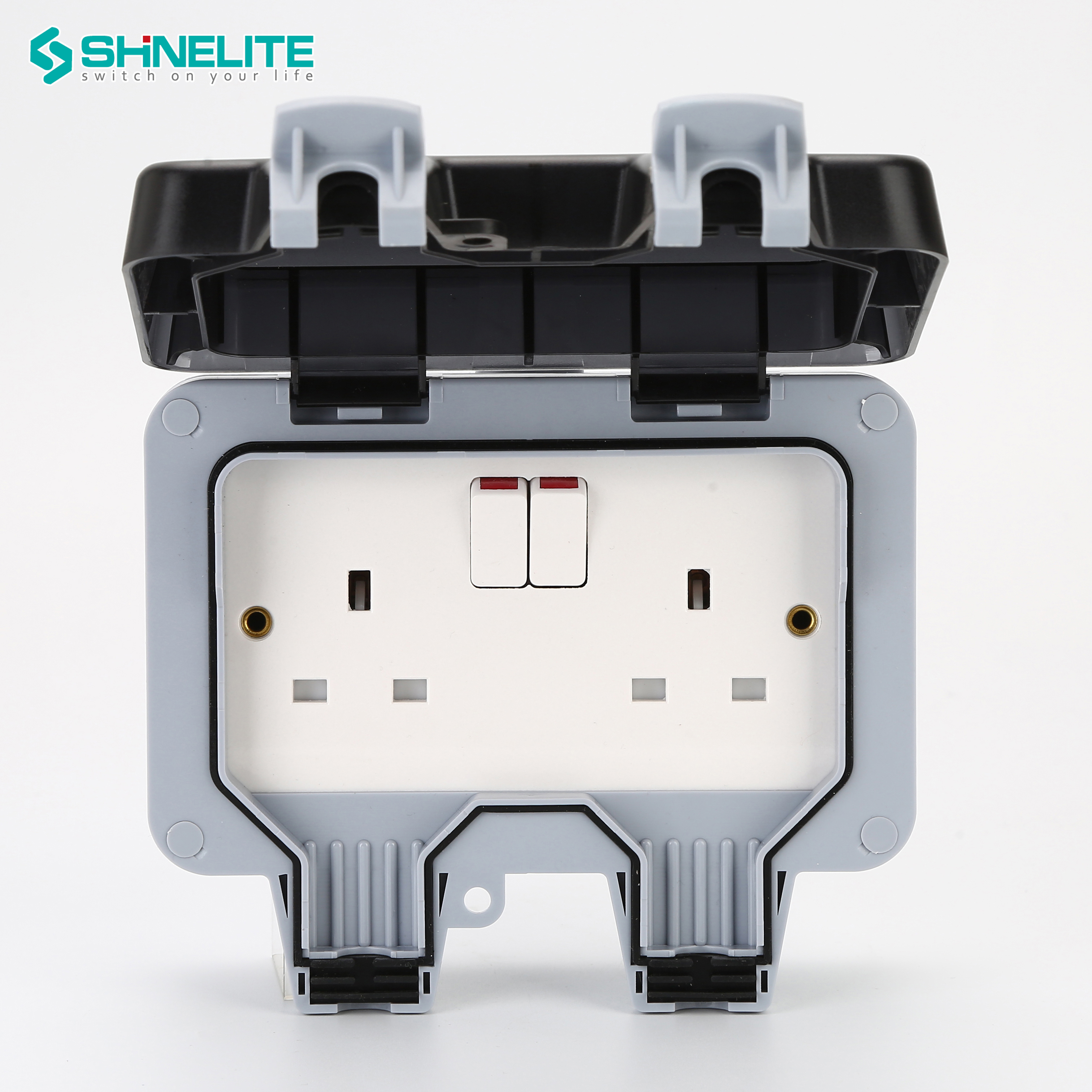 SHINELITE заводская цена IP66 наружный водонепроницаемый переключатель и розетка с 15 лет гарантии