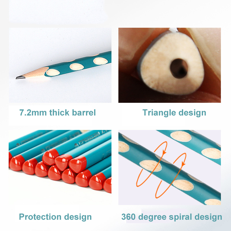 Low MOQ Cheap Custom Hex Wood Cased Lead Bulk Wooden Hexagon HB Pencil