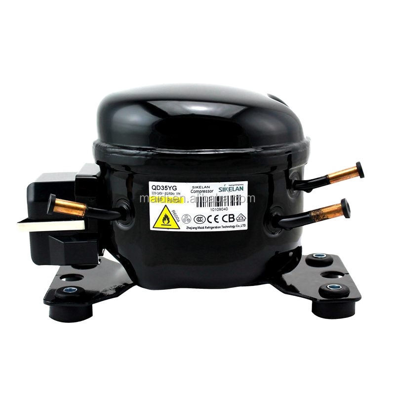 SIKELAN L-QD35YV R600A 1/12 HP Refrigeration Compressor 220V Mini Refrigerator Compressor Cooler Compressor For LBP
