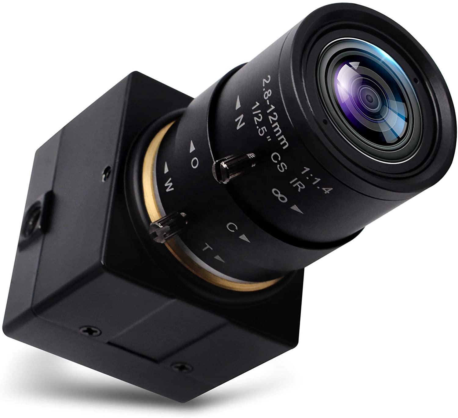 ELP Бесплатный драйвер HD Sony IMX179 8mp видео камера с 2,8-12 мм объектив с переменным фокусным расстоянием USB мини-камера видеонаблюдения для промышленного машинного зрения