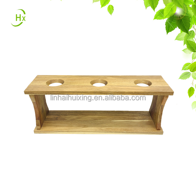 New simple Acacia wooden wine rack wine bottle rack