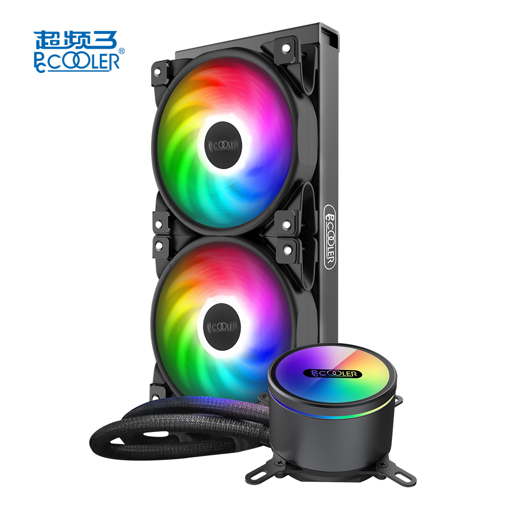 PCCOOLER argb GI-CX240 жидкостный кулер с водяным блоком для игр