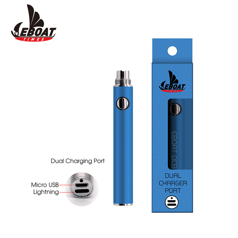 Double charging port 400mah 650mah disposable vape pen custom vape battery