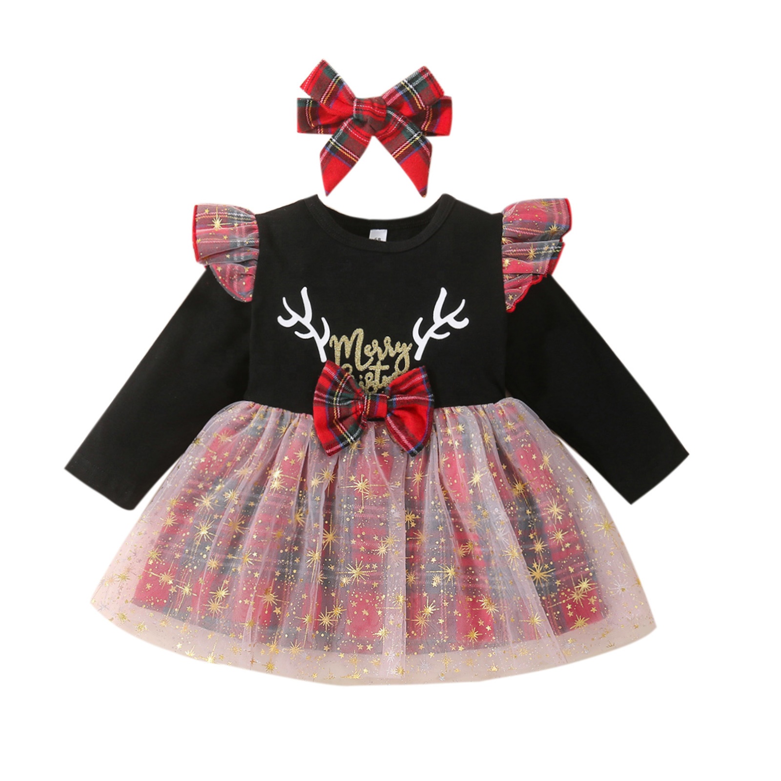 Wholesale Newborn Organic Cotton 0-12M Christmas Baby Clothes