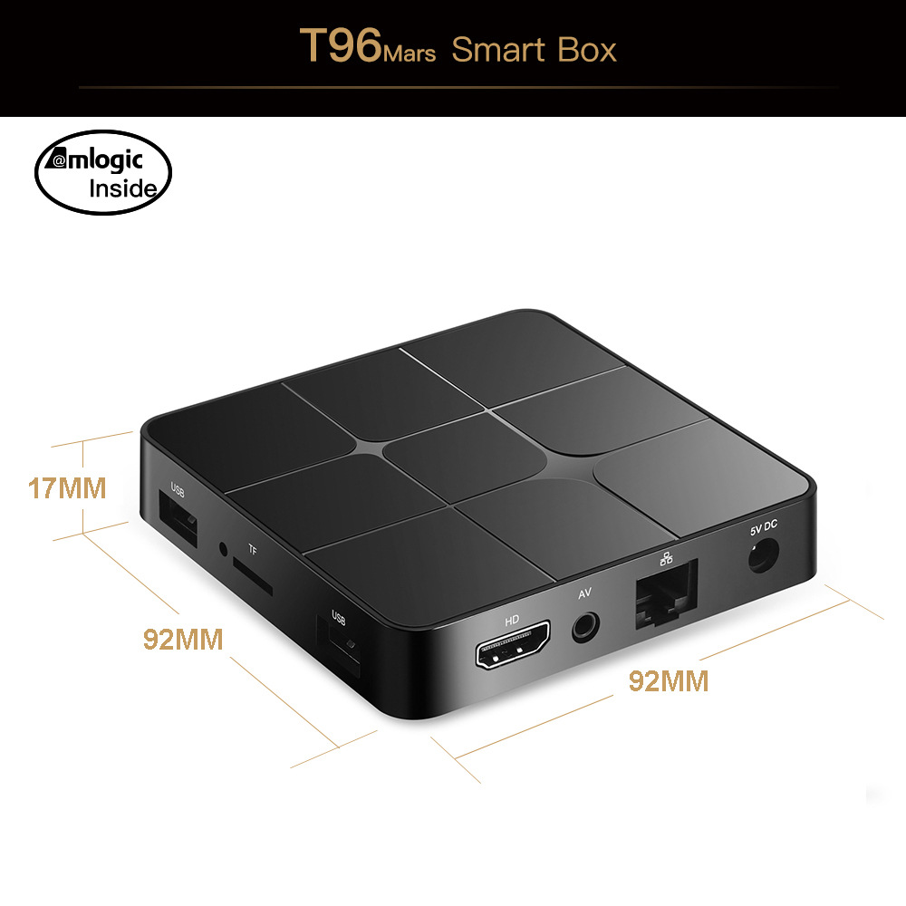 T96 Mars Mini Android Tv Box 2g 16g Amlogic S905w четырехъядерный Android 9,0 OS 4k Wifi Smart Tv Box Mini Smart TV Box