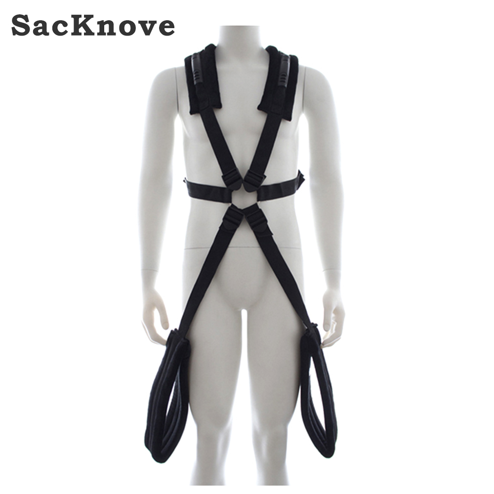 SacKnove, подставка для игры для взрослых, БДСМ пояс для кровати, бондаж, плечевой ремень, мебель, фетиш, повязка, игрушки для любви, качели, секс для пар