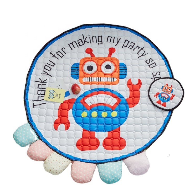 Play Mat Thick Cartoon Printed play mat foldable kids crawling blanket baby crawl play mat