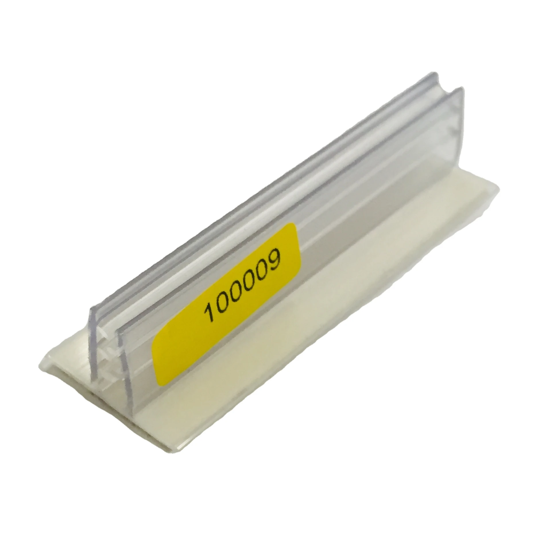 H16 MM Plastic Display T Fast Grip PVC Sign Holder, Shelf Talkers ( HF-100009 )