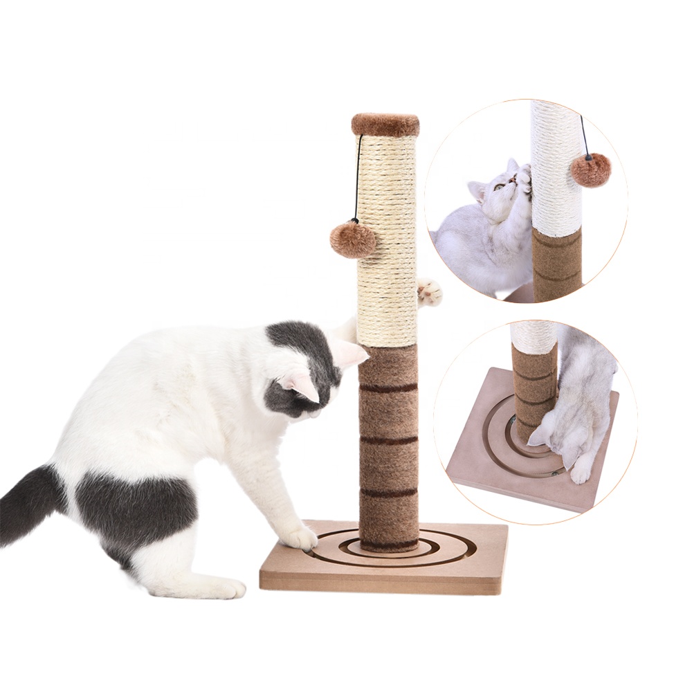 Tianyuan Pet Fun натуральный нетоксичный Кот доска палка Когтеточка для кошек дерево сизаль Когтеточка для кошек