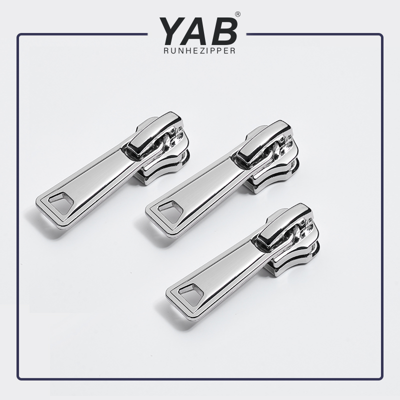 YAB Manufacture Oem Logo Free Samples Auto Lock Home Textile Custom Logo Zipper Pull
