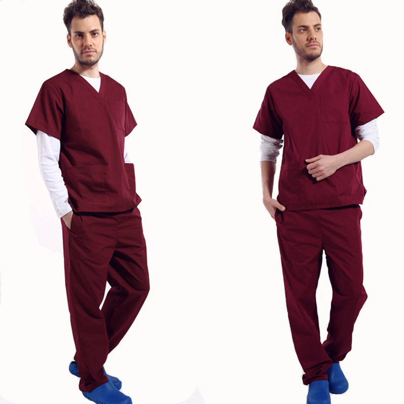 Medical Uniform Women and Man Scrubs Sets Medical Scrubs Top and Pants doctor medical scrubs sets