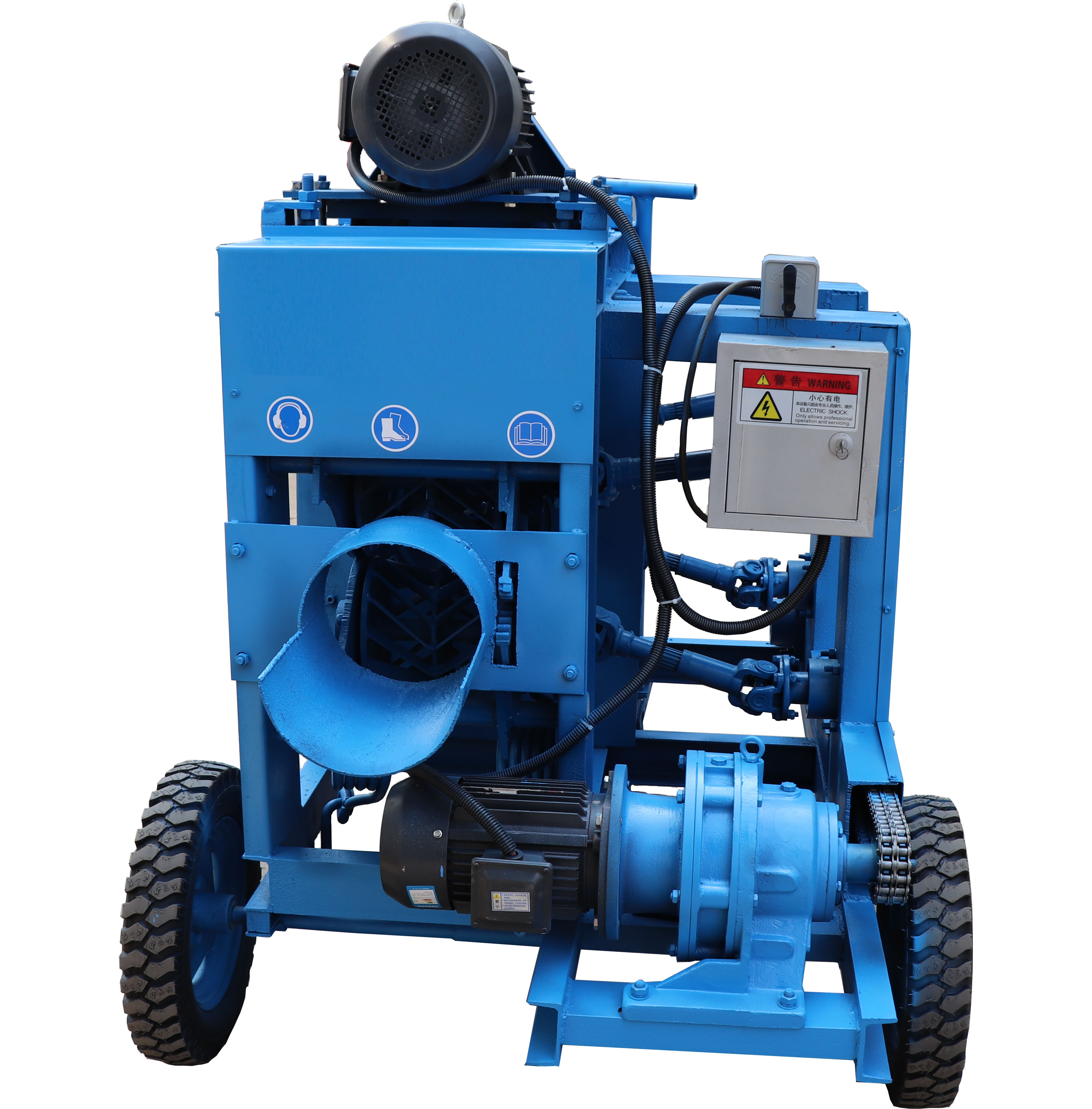Mobile log Debarking machine, Ring type log debarker