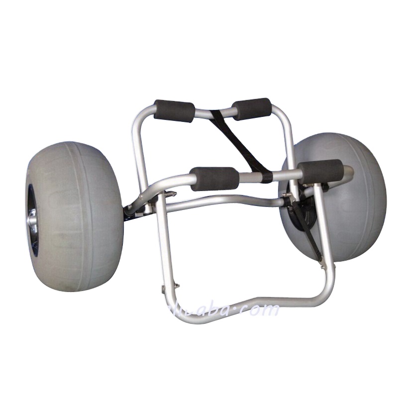 Two Balloon Wheels Folding Beach Fishing Beach Trolley Cart