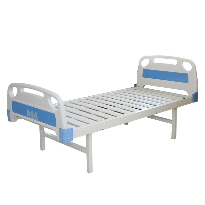 Hot sale manufacturer ABS head Aluminum Alloy hospital bed nursing medical equipment bed With Mattress for patient