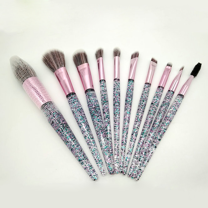 Mengya 2019 Новое поступление private label make up brush 10 шт Персонализированные кисти для макияжа с косметическим мешком