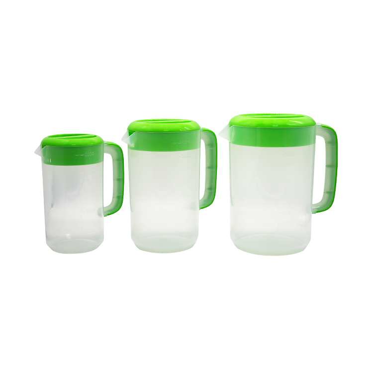 5L 4L 2.5L Polypropylene Pitcher PP Juice Jug With Measuring Scale