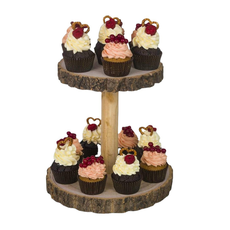 Custom double bark cake stand for cake posing snack storage for wedding party corporate celebrations