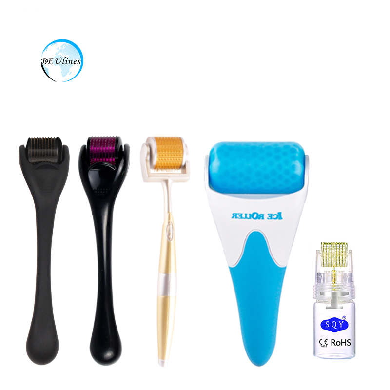 Beulines Дерма ролик на титановый Дерма роллер льда штамп microneedling кожный кожи игла с микро иглами, бороды Дерма ролик-натриевый вкладыш GCL