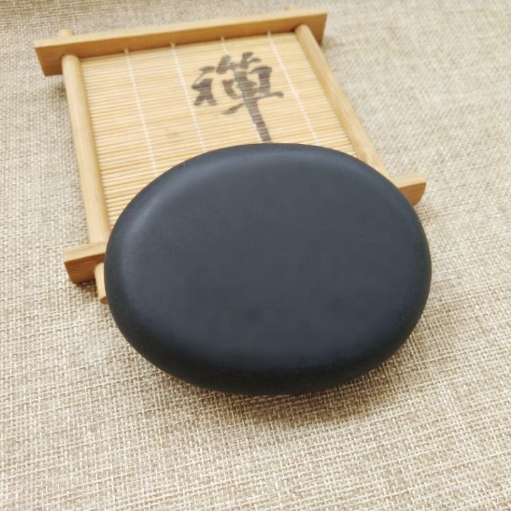 Massage Stone Mellow Hot Stone Pain Relief Portable For Neck Back For Beauty Salon Round Bian Hot Stone Plate