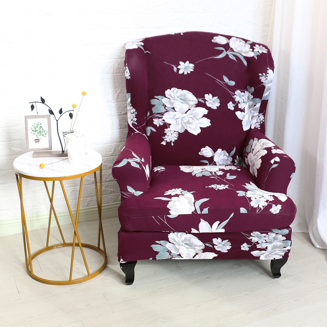 Универсальные чехлы для кресел kingback из спандекса, чехлы для диванов с 100% предохранителем