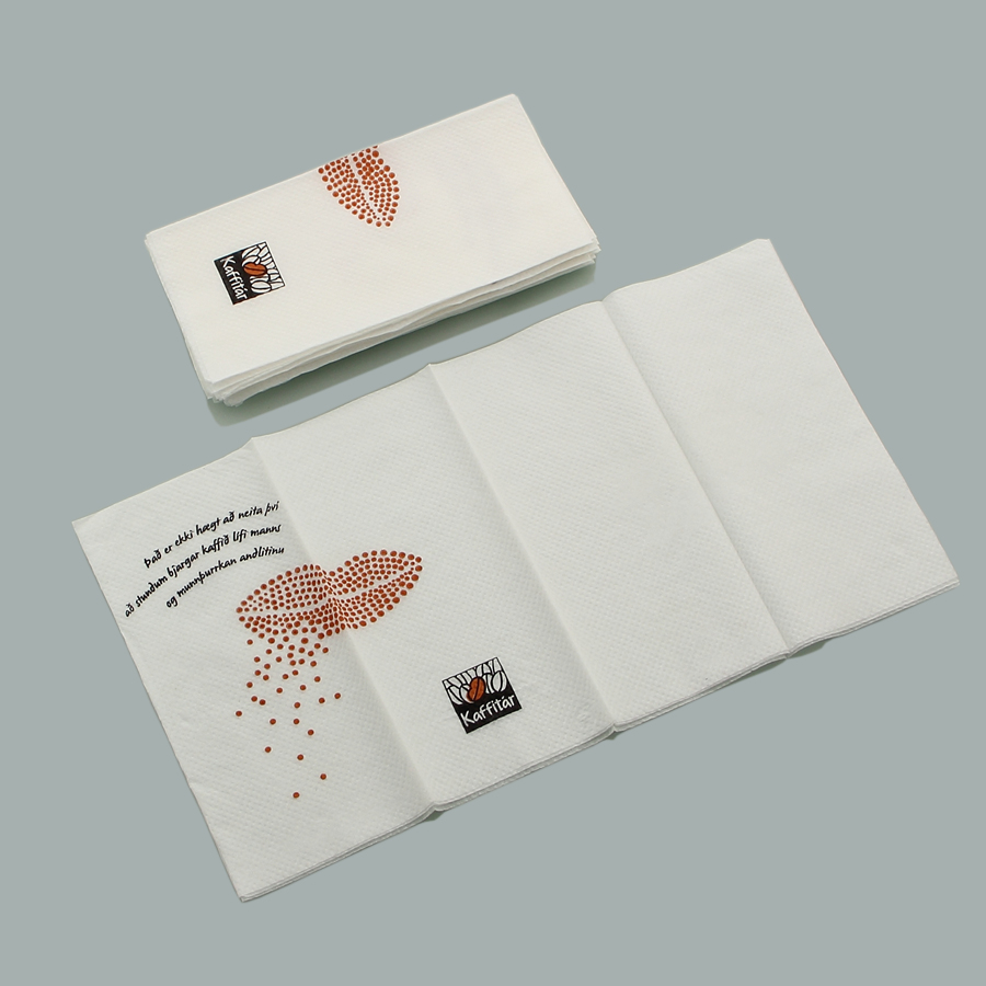 Printed napkin supplier printed paper napkins 30cm 33cm 40cm Custom logo printing Virgin pulp Bamboo pulp Recycled pulp