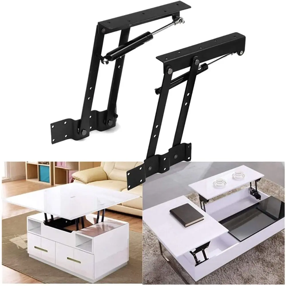 Modern Folding Table Lift Top Up Coffee Table Mechanism Hardware With Hydraulic Rod WT01-02