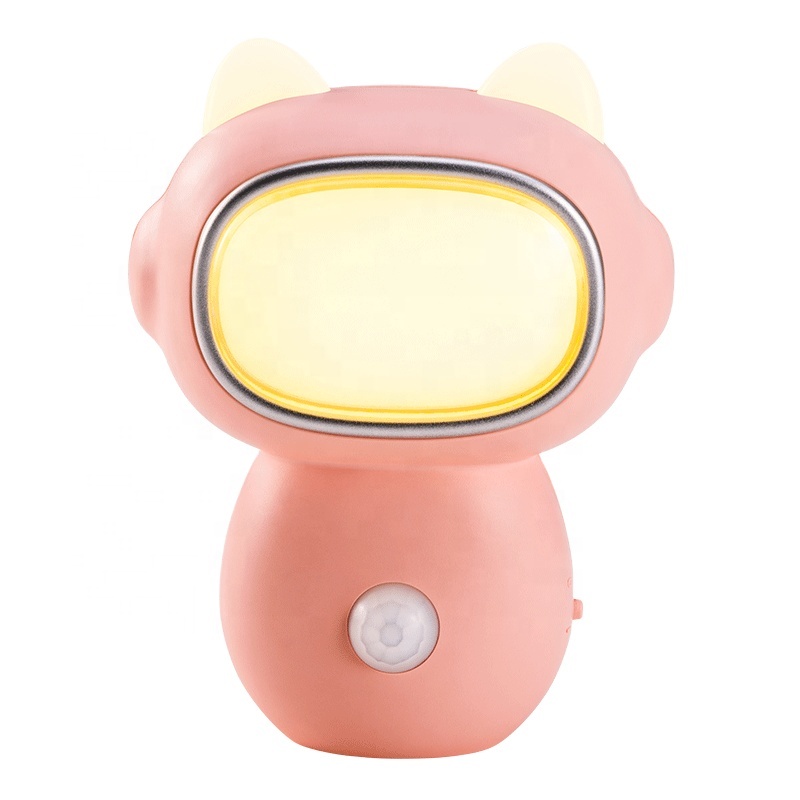 Robot LED Night Light Kids Baby Bedroom Party Birthday Novelty Gift Lamp Rechargeable Touch Light Night Light