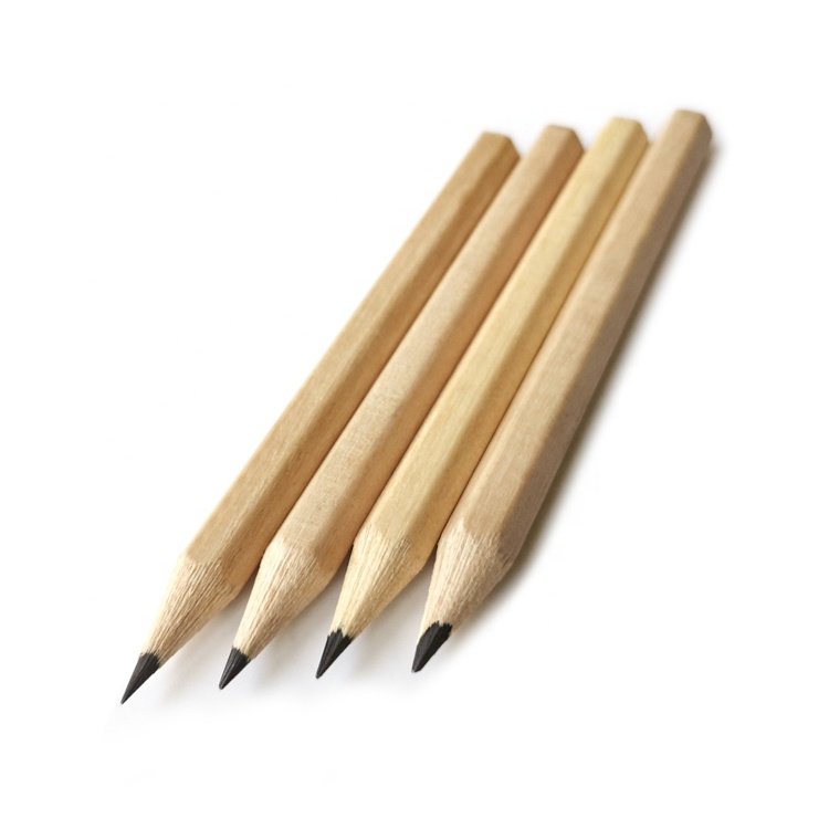 Cheap Raw Wood 3.5inch No Paint HB Lead Mini Golf Pencils for School