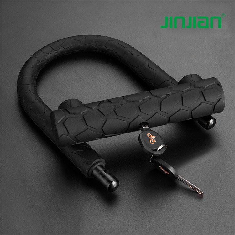 Анти-кражи heavy duty из нержавеющей стали MTB дорожный велосипед u-образный замок с резиновым пальто