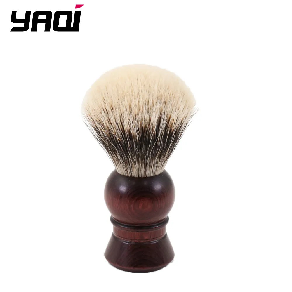 YAQI 22MM Wholesale Custom Logo Badger Hair Men Beard Ebony Handle Shaving Brush