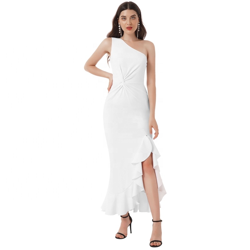 Sexy Bodycon elegant casual dresses evening long sleeves Feather cuff crystal cocktail evening dresses for ladies