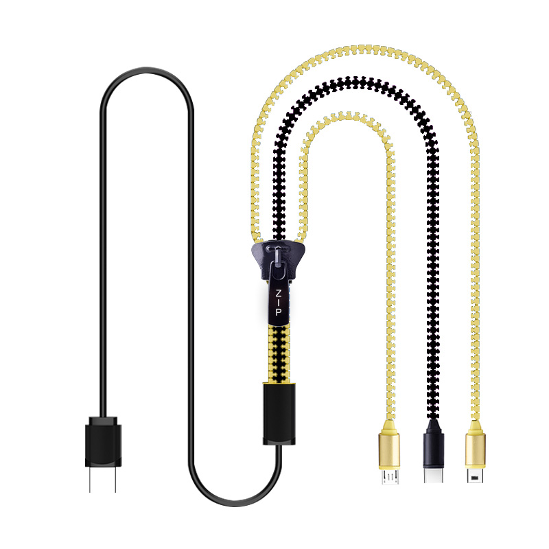 Zipper Cable Usb 3 En 1 Promotional 3A Multifunctio Micro Usb Cable Buy Fast Charge Usb Cable For Car