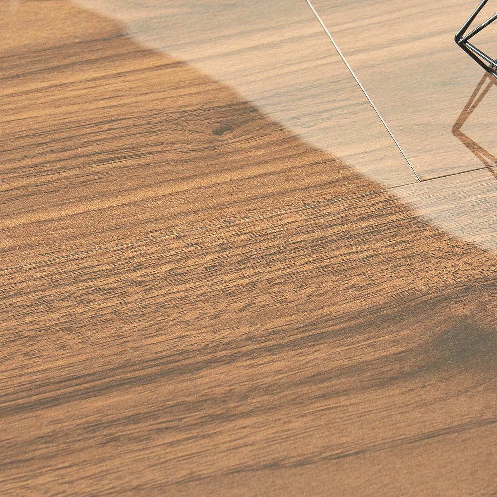Dark color wood porcelain floor long tile non-slip floor tile glazed tiles