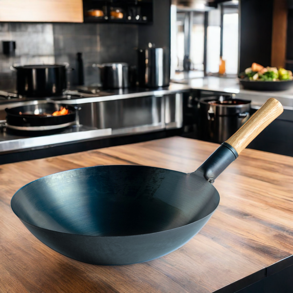 Commercial Chinese traditional wok Carbon Steel wok Nonstick Cooking Wok