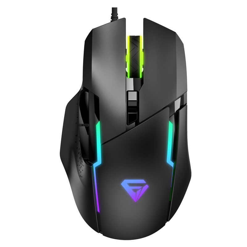 Новинка, эргономичная игровая мышь USB 7d RGB, проводная мышь для ноутбука и настольного компьютера