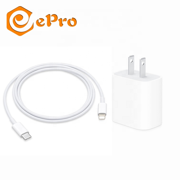 18W зарядное устройство PD Type C освещение 8Pin Быстрый зарядный кабель с выходом 5V 3A адаптер питания 1 м USB-C для iOS кабель для передачи данных и зарядки устройства для iPhone12 iPad