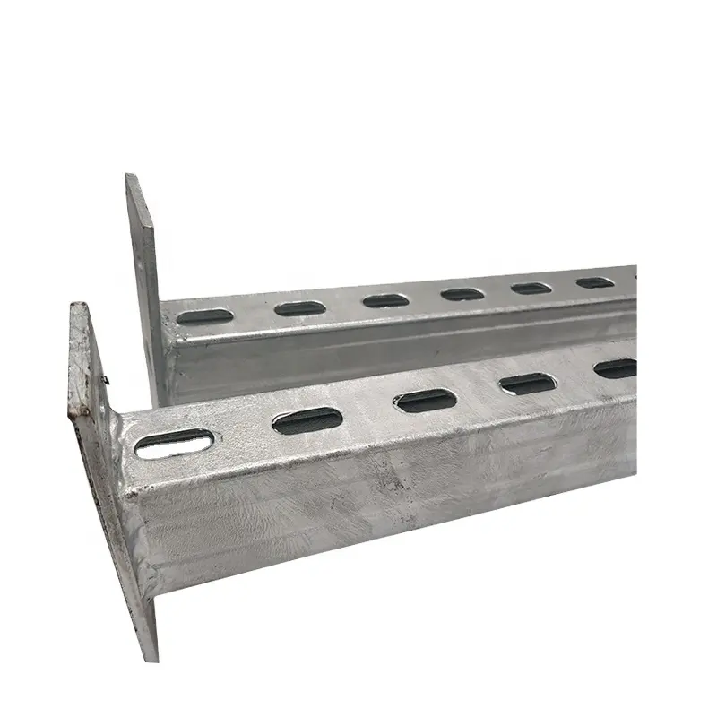 XAK Adjustable Custom-made HDG Single Slotted Channel Metal Cantilever Arm Wall Bracket Channel for Strut Channel 2 Holes