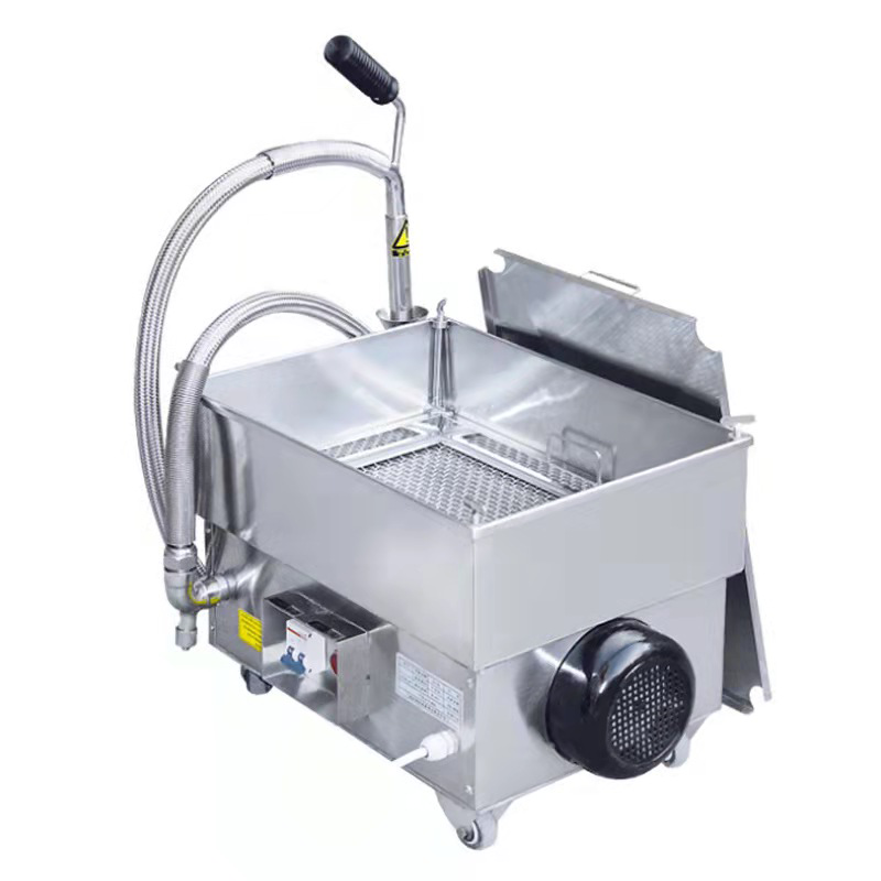 Good quality food cooking oil filter machine deep fryer oil filtering equipment