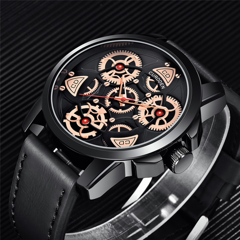 New Fashion Leather Strap Quartz Watches Watches Men Wrist For Gift