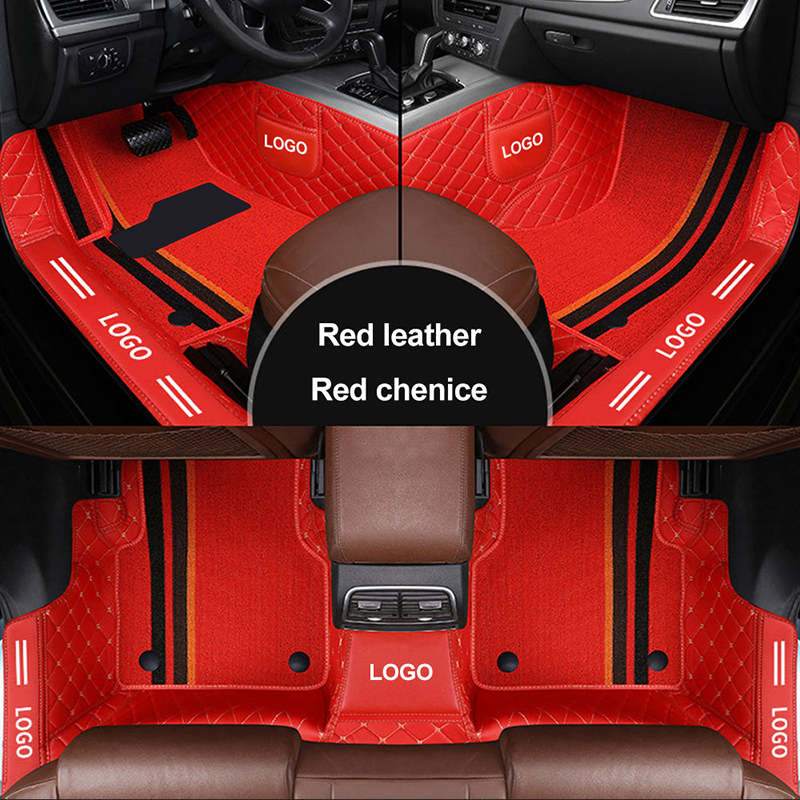 Кожаный двухэтажный автомобильный напольный коврик для BMW All Medels X3 X1 X4 X5 X6 Z4 525 520 F30 F10 E46 E90 автомобильные аксессуары