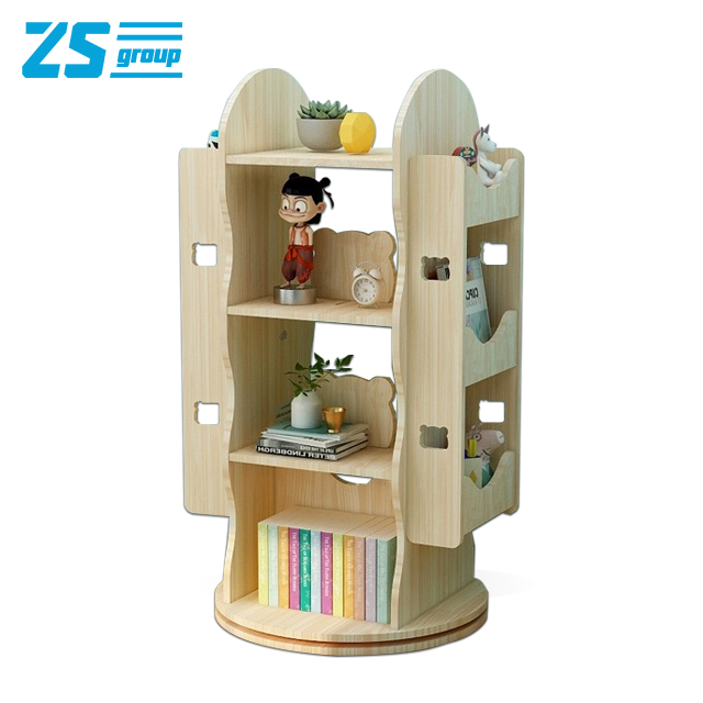 Solid wood bookshelf floor kindergarten student picture book rack simple multi-layer living room storage rack